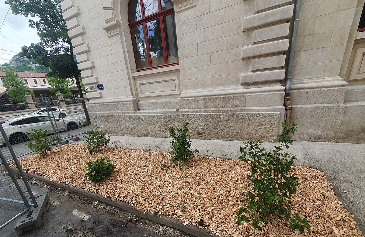 Aménagement d’un massif végétal à Grenoble